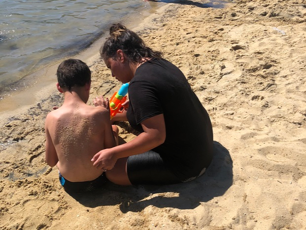 Autiste à la plage